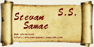Stevan Samac vizit kartica